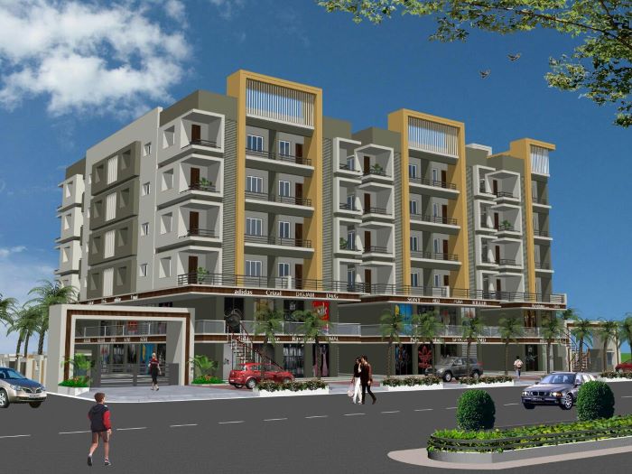 Commercial cum Residential Building, Damnagar